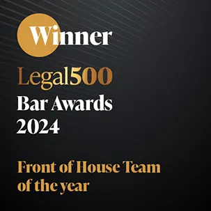 Legal 500 Front of House Team of the Year 2024 Winner logo