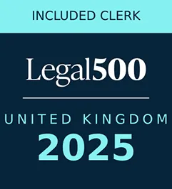 Included Clerk – Legal 500 UK 2025